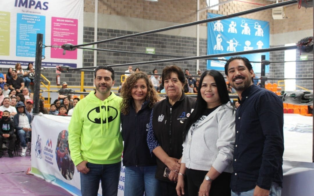 Tarde de éxito en evento de Lucha Libre