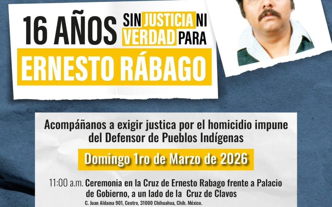 Invitan a recordar en la Cruz de clavos al defensor Ernesto Rábago este domingo