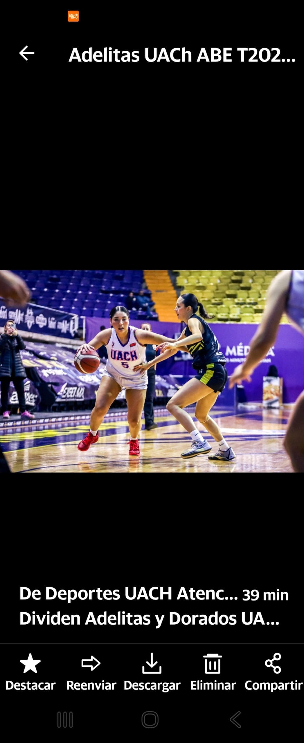 Dividen Adelitas y Dorados UACh de visita en la ABE