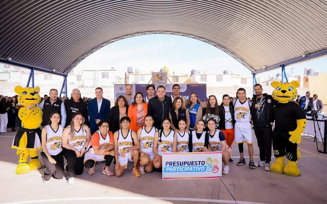 Entregan domo en la Normal del Estado mediante Presupuesto Participativo