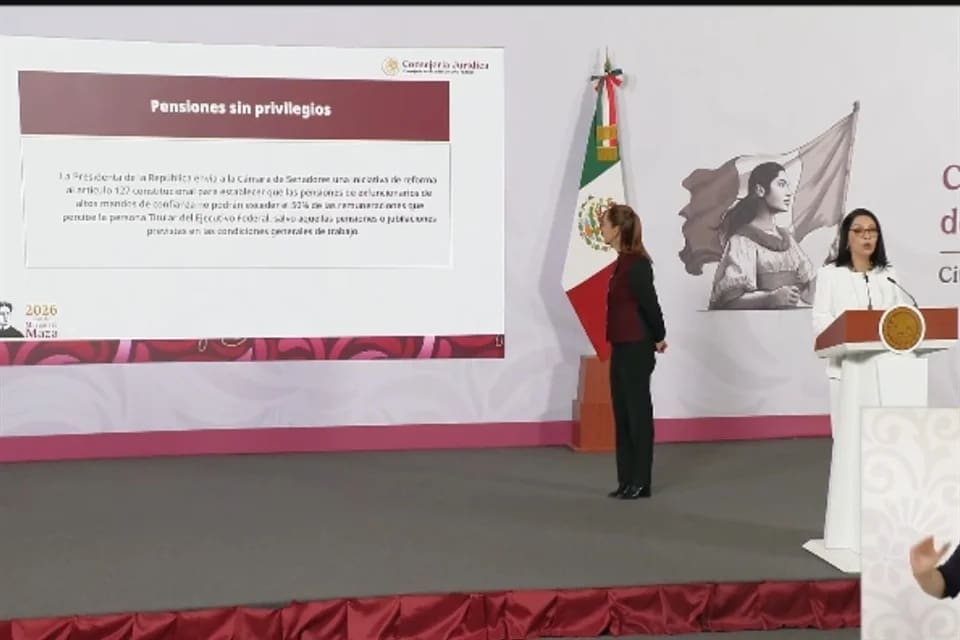 Envía Sheinbaum reforma para limitar pensiones millonarias de ex funcionarios