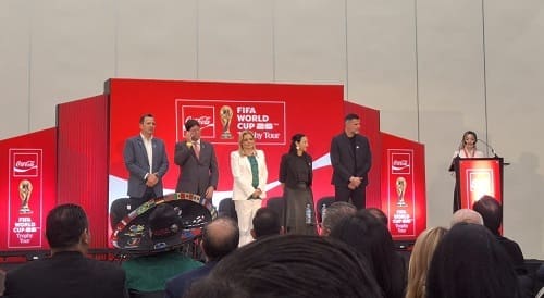 Chihuahua recibe el trofeo de la copa mundial FIFA 2026