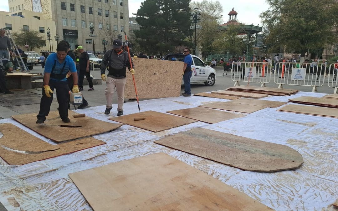 Blindan edificios públicos ante marchas de la 8M en la capital