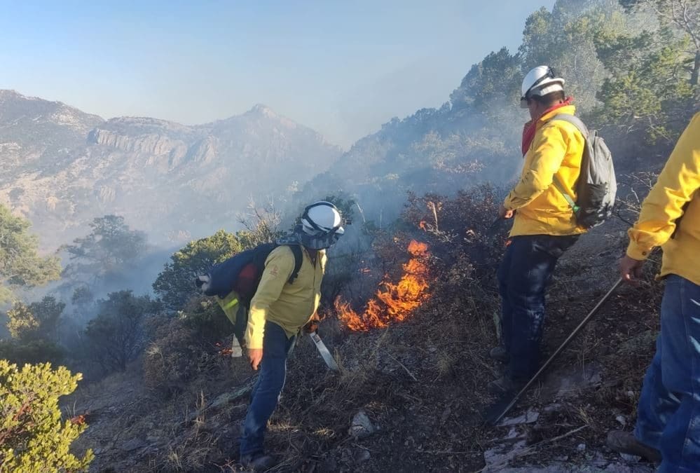 Con 22 incendios en la sierra, dan inicio la temporada, ante el inclemente sol; advierten autoridades