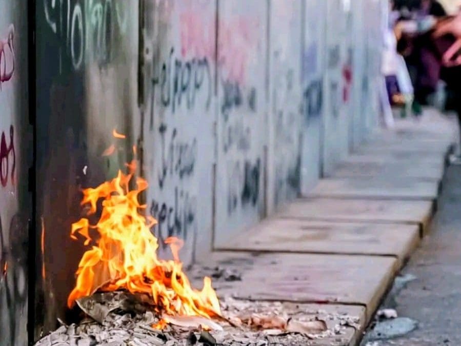 Comentarios encontrados por pintas en el centro histórico tras marcha de la 8M en Chihuahua