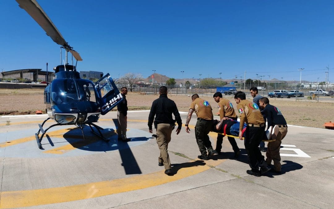 Valiente labor del Departamento policial de Operaciones Aéreas