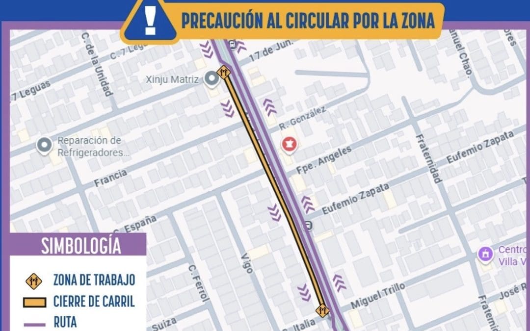 Cerrarán tramo de Industrias por reparación de drenaje