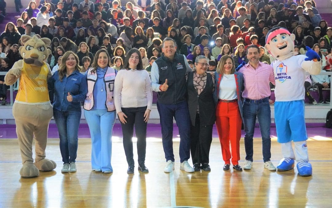 Entrega Bonilla mejoras en espacios de estudio y deporte en secundaria Benito Juárez