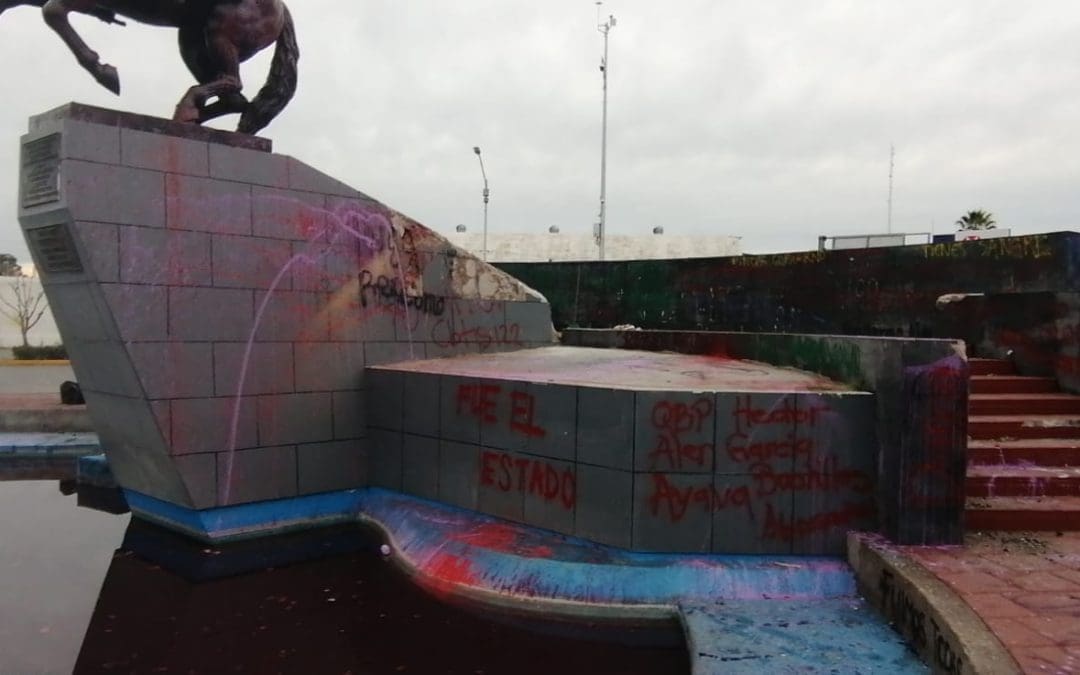 Reportan daños en el Monumento a la División del Norte