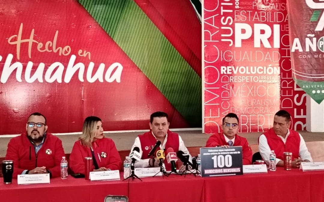 Alerta PRI por repunte de homicidios: Chihuahua promedia más de 100 asesinatos mensuales