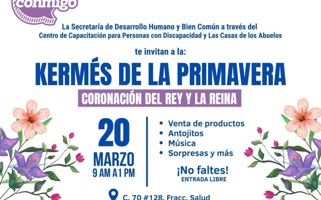 Invita Rafa Loera a kermés por la llegada de la primavera