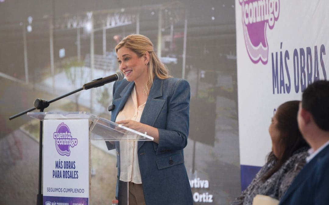 Entrega Maru Campos obras por más de 54 mdp en Rosales 