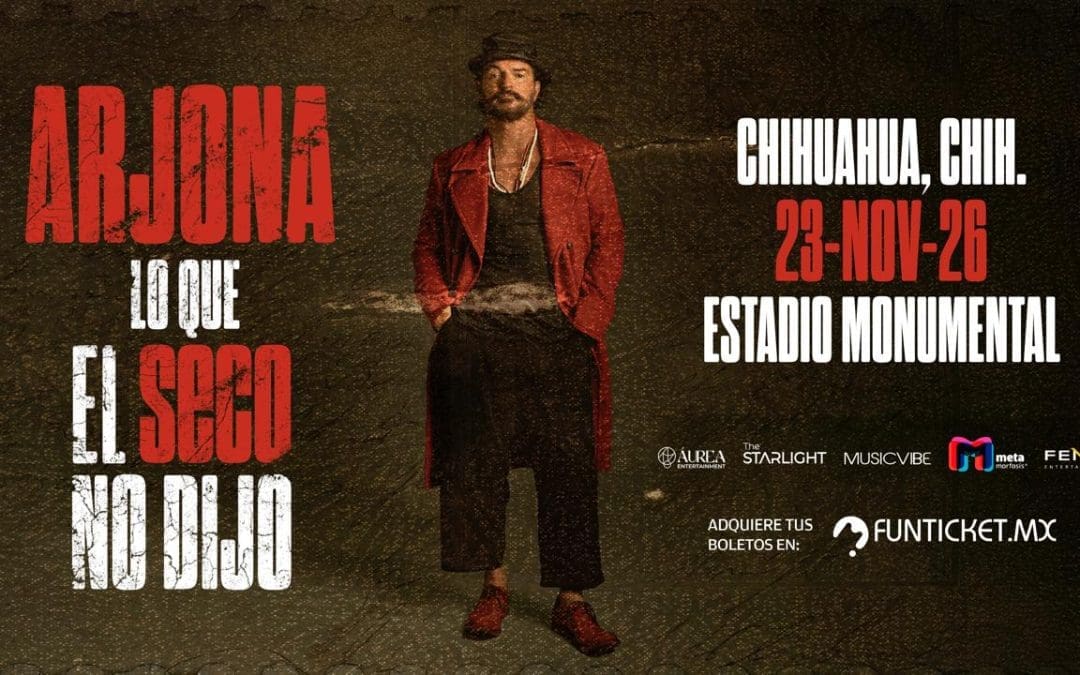 Ricardo Arjona regresa a Chihuahua con su gira ‘Lo que el Seco No Dijo’