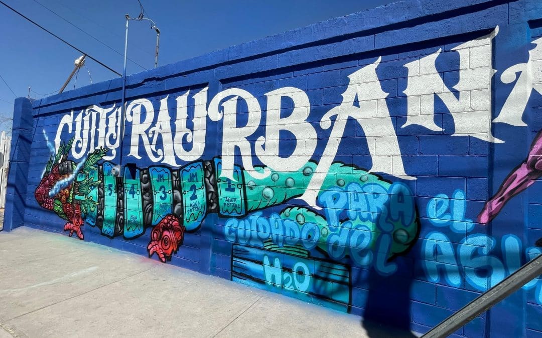 Develan 9 murales en Planta Filtros para concientizar sobre el cuidado del agua
