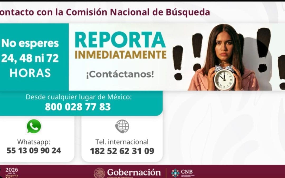 Sheinbaum presenta informe sobre personas desaparecidas en México