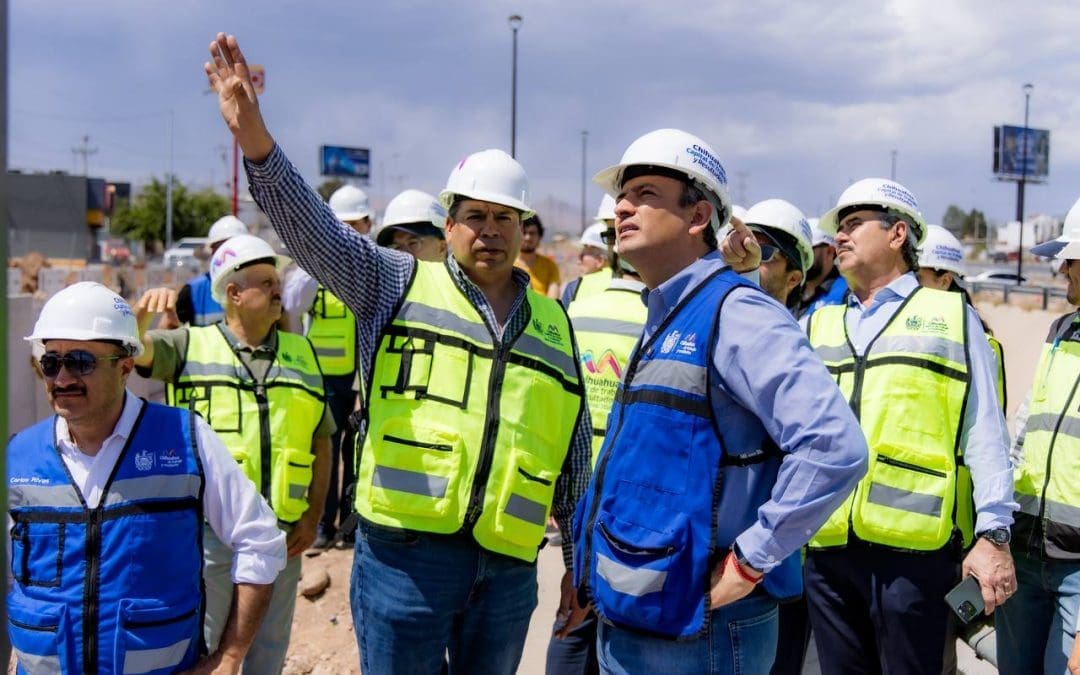 Supervisa Bonilla avance en construcción de puentes con miembros de la DESEC