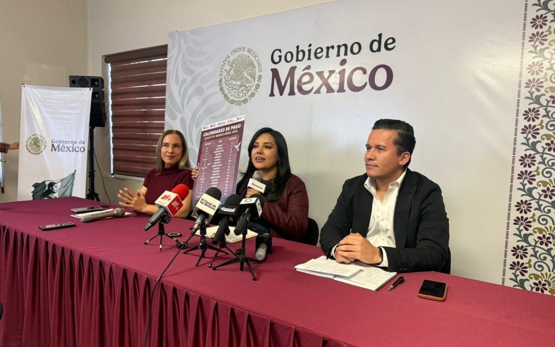 Mayra Chávez anuncia calendario de pagos y aumentos en programas de Bienestar