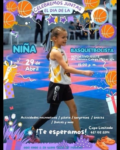 Celebraran el día de la niña basquetbolista en el ISSSTE