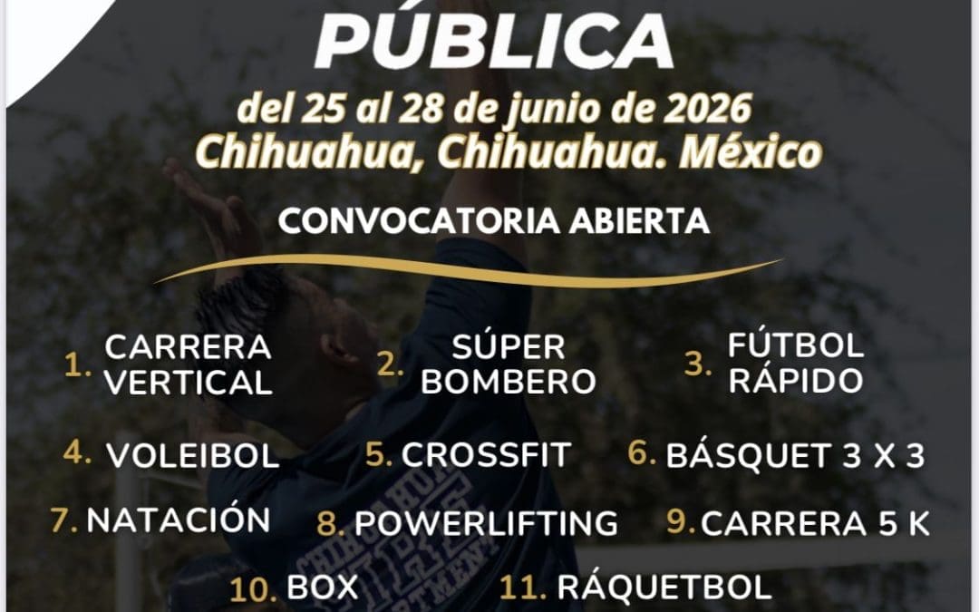 Invita CEDIPOL a Bomberos y Policías a participar en los terceros juegos deportivos