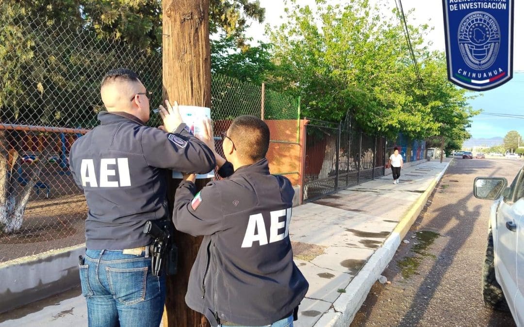 Refuerzan operativo de búsqueda y pega de pesquisas en Nuevo Casas Grandes