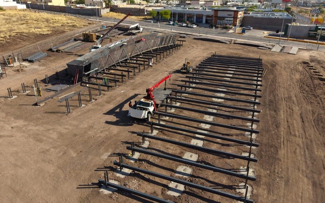 Arrancan con la fabricación del arco para la Gaza de Juventud