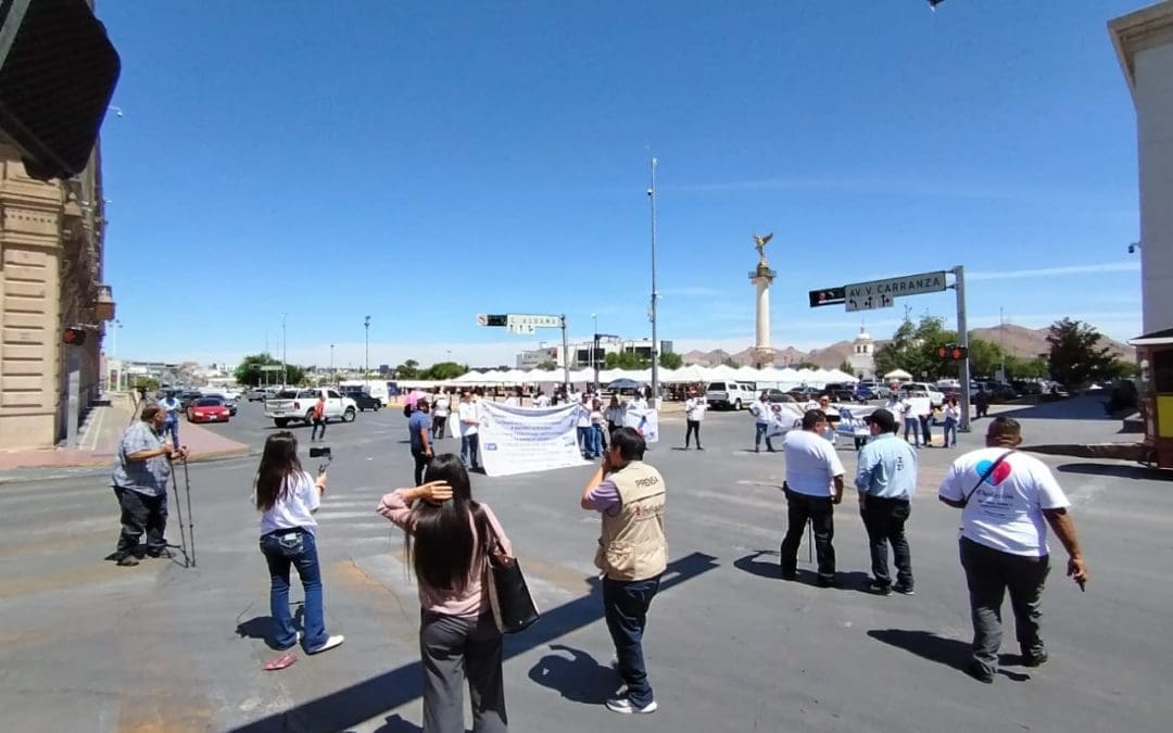 Cierran calles del centro por manifestación contra Ley Vicaria