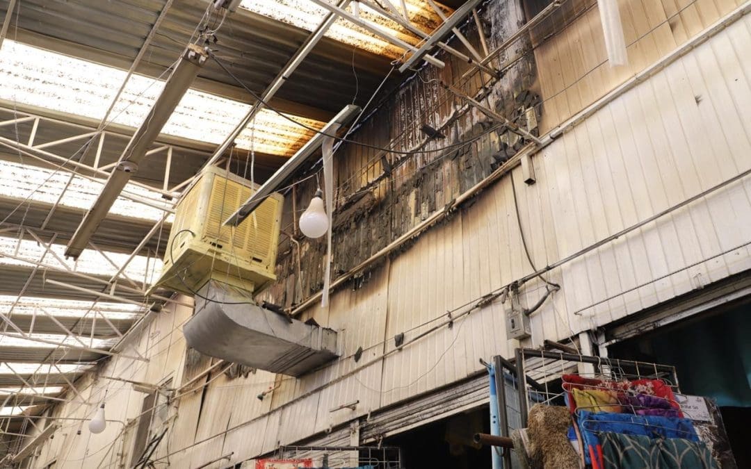 Incendio en el Pasito dejó dos lesionados y ocho locales afectados