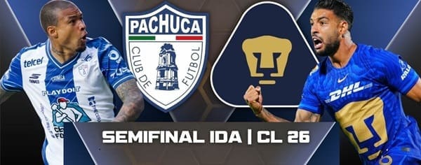 Pachuca recibirá a Pumas en la Ida del Clausura
