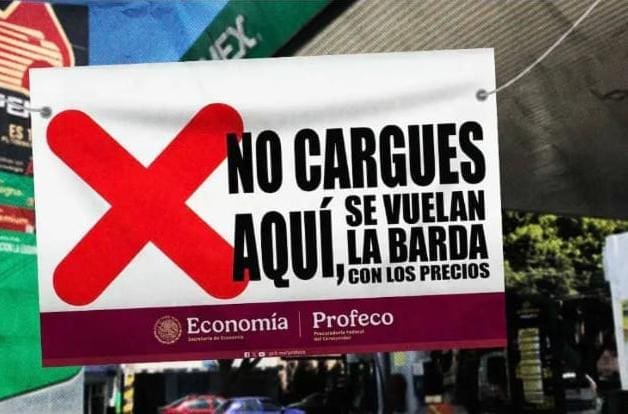 Advierte PROFECO siguen colocando lonas en gasolineras que vendan caro