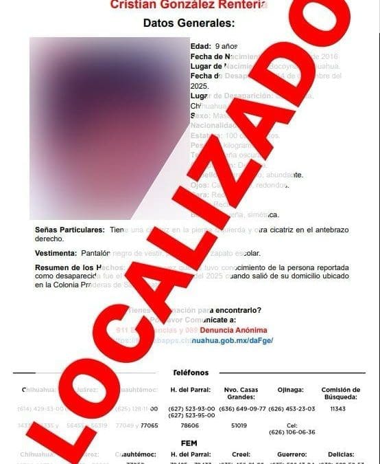 Localizan en la capital a dos menores con reporte de ausencia