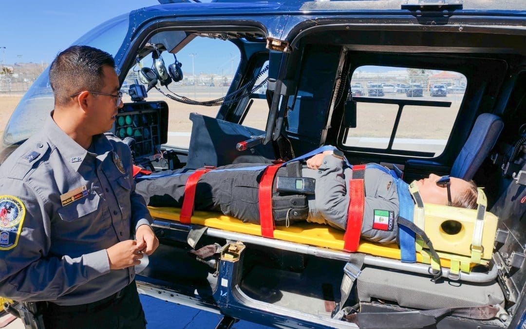 Capacitan en rescate aéreo a agentes preventivos