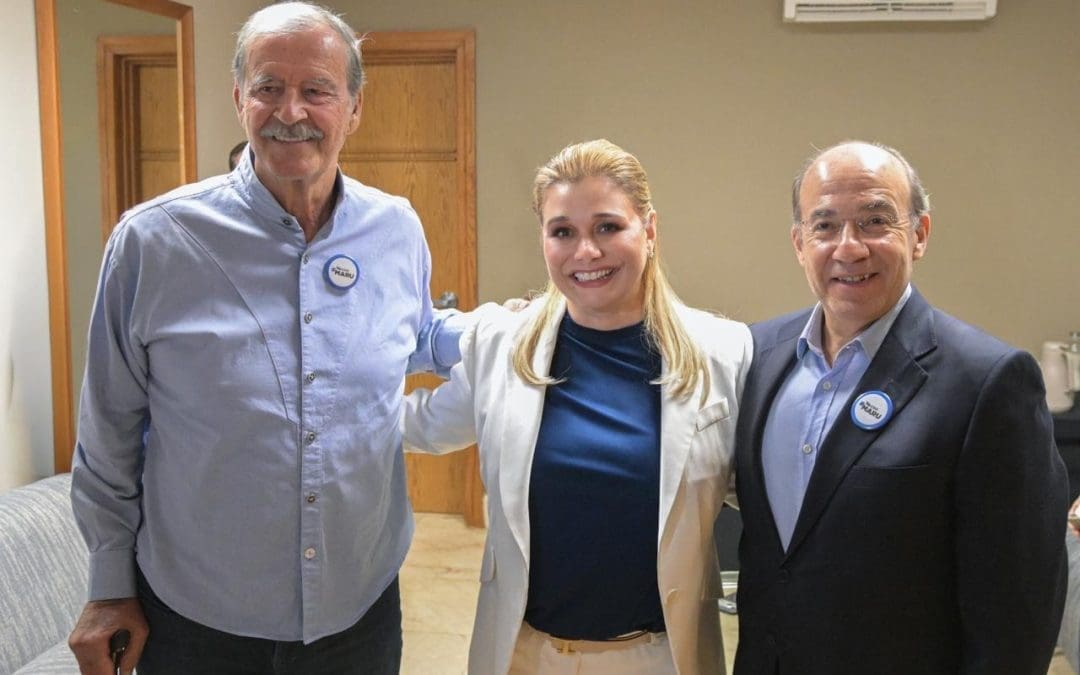 Felipe Calderón y Vicente Fox respaldan a Maru y alertan sobre “demolición de la democracia” en México
