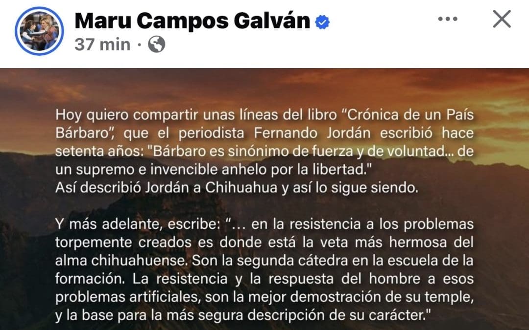 Maru Campos agradece respaldo ciudadano tras jornada