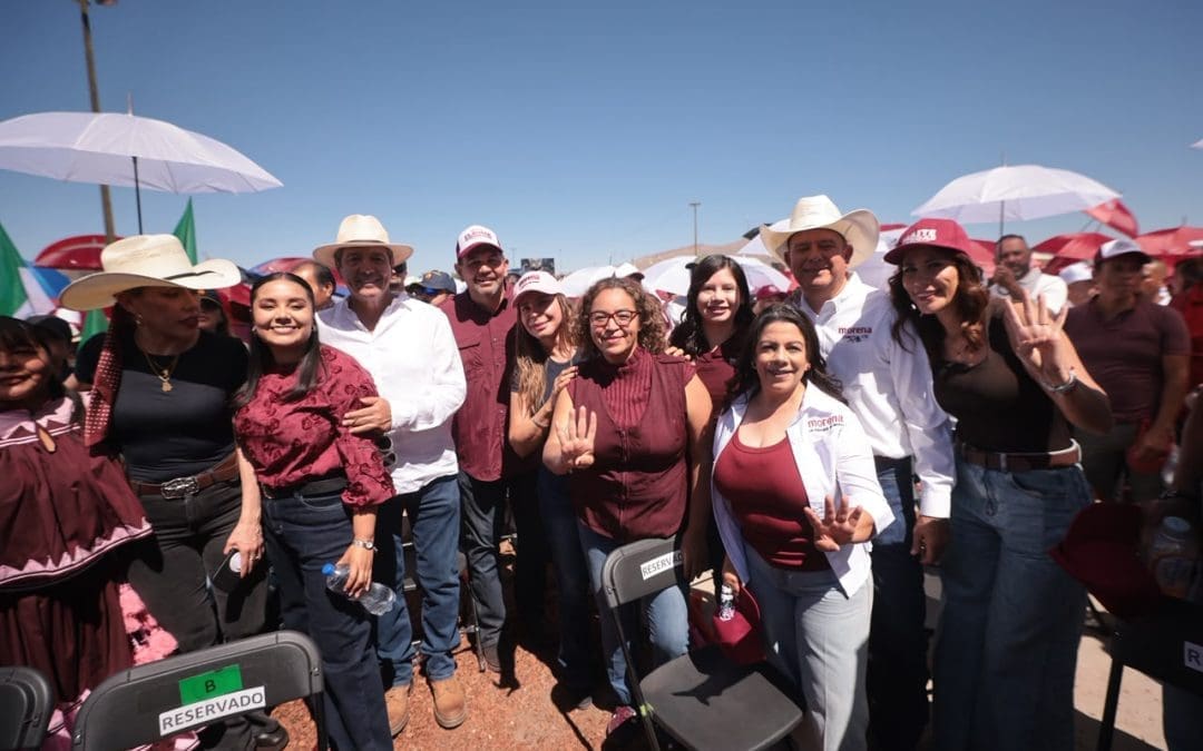 Multitudinaria concentración en Juárez fortalece liderazgo de Cruz Pérez Cuéllar dentro de Morena