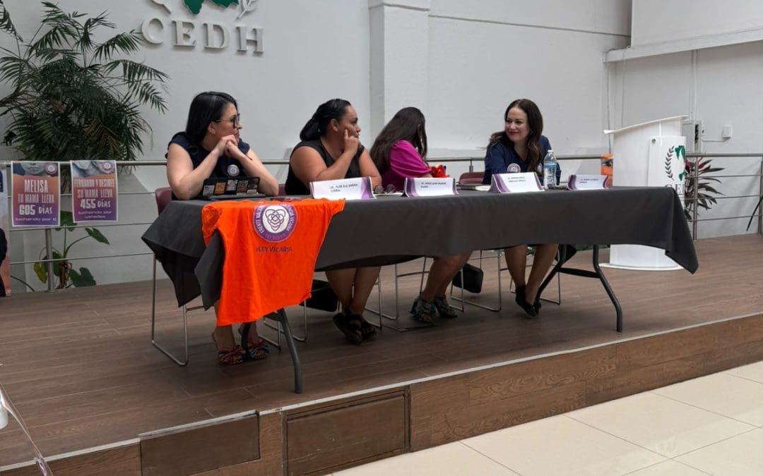“Basta de simulación”: madres y colectivas se manifiestan en la CEDH; Chihuahua, único estado sin ley contra violencia vicaria