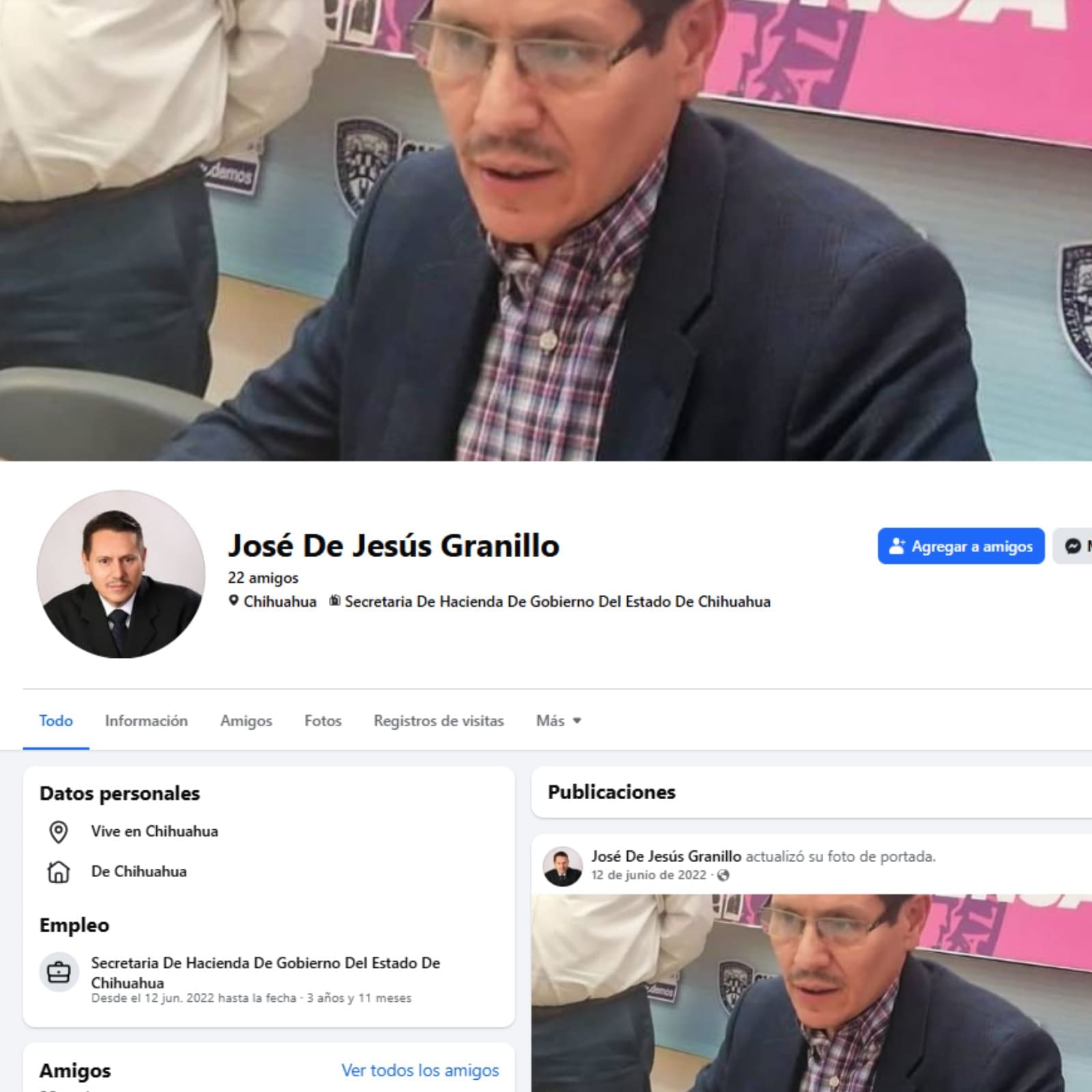 Detectan perfil falso que suplanta al secretario de Hacienda en Facebook