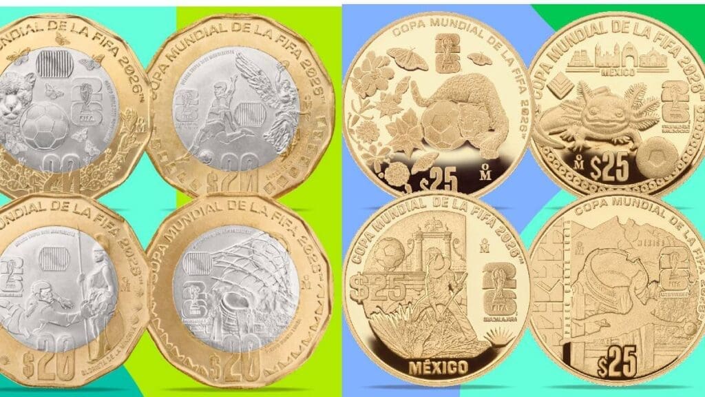 Banxico lanza monedas conmemorativas del Mundial 2026; así son los nuevos diseños