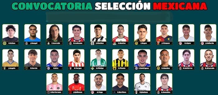 Javier Aguirre dio a conocer la lista de jugadores que van a representar a México en el mundial 2026