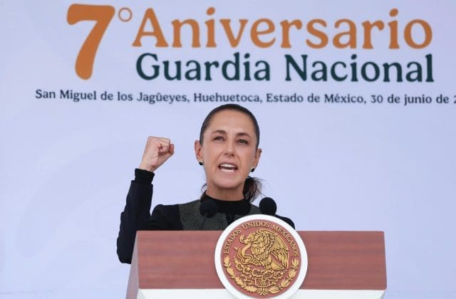 Sheinbaum reconoce a la Guardia Nacional por reducción de homicidios en su séptimo aniversario