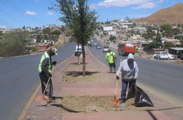 Avanza limpieza urbana al sur de la ciudad