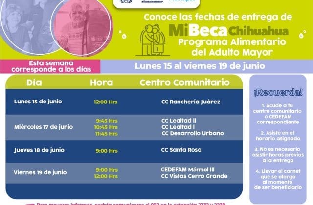 !Atención adultos mayores! ya están listas las entregas del PAAM para esta semana