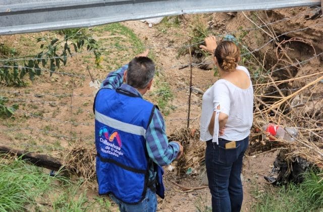 Supervisan áreas de riesgo en colonias del sur para prevenir afectaciones por lluvias