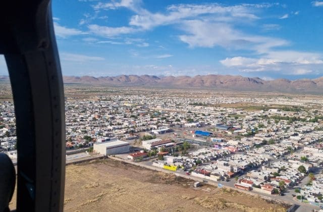 Desde el aire refuerzan seguridad de los chihuahuenses durante el verano