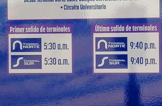Colocan información de rutas y horarios en estaciones del Bowí
