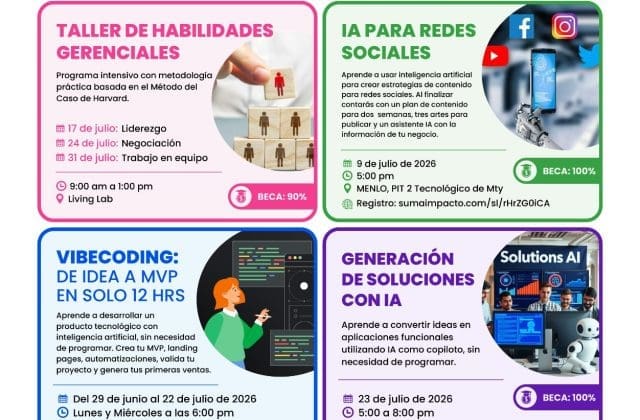 De la IA al liderazgo: lanzan capacitaciones gratuitas para emprendedores en Chihuahua