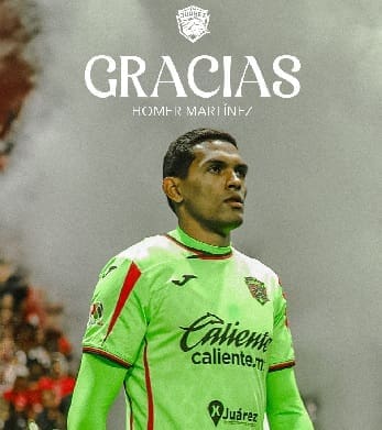 Homer Martínez será cedido al Club Tolima de Colombia
