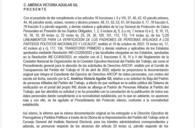América Aguilar no es el PT; aclara su hermana Lilia Aguilar