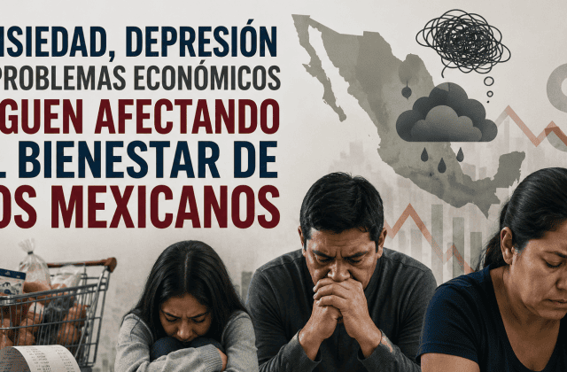 Ansiedad, depresión y problemas económicos siguen afectando el bienestar de los mexicanos