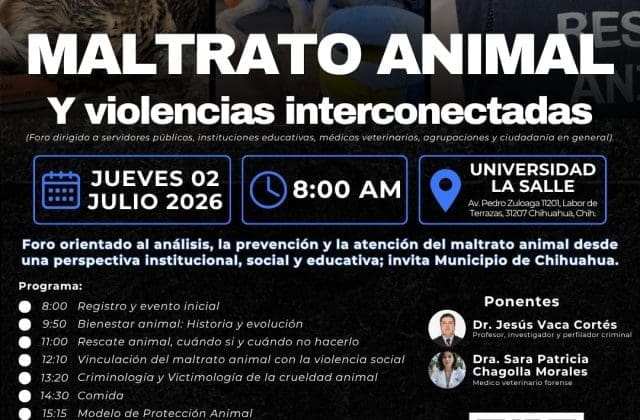 Esperan a más de 200 personas en Foro sobre combate a Maltrato Animal