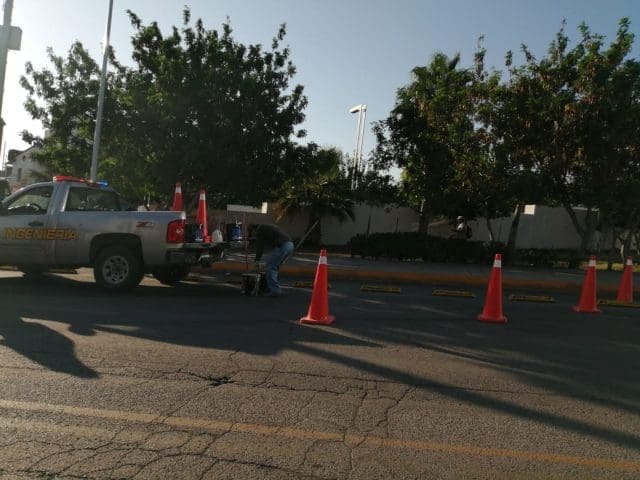 Obras viales generan congestionamiento en Niños Héroes y calle Décima